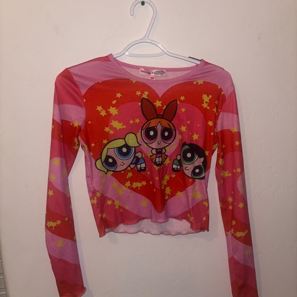 Dolls Kill Pink and Red Powerpuff Girls Top